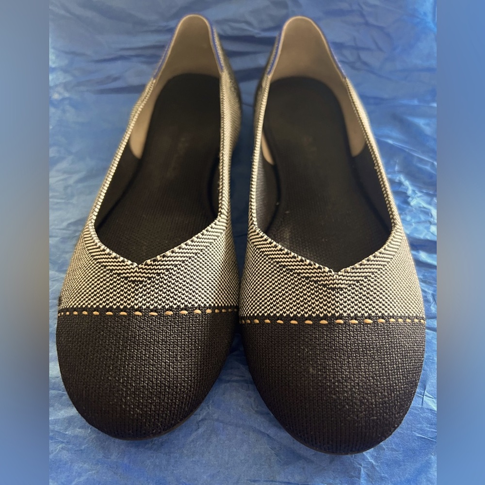 Rothy’s The Flat Grey Mist Captoe Size 11